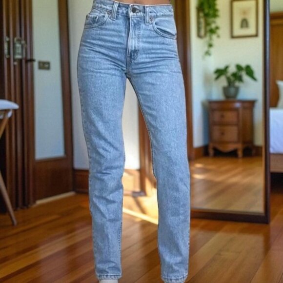 Authentic Levi’s 512 Straight Leg Light Wash 30x30 USA Vintage 90s - Picture 3 of 11